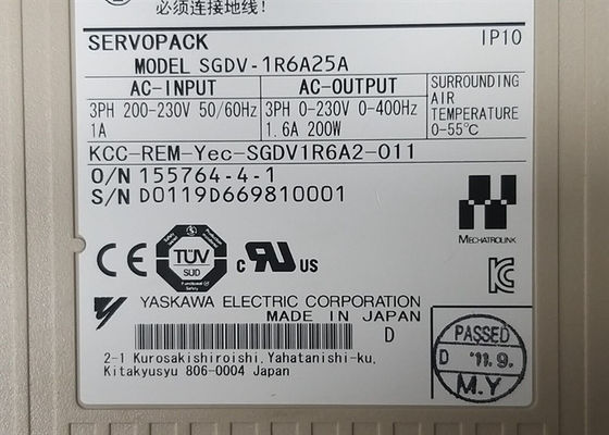 Yaskawa SGDV-1R6A25A 200v AC Servo Drives Nova caixa original