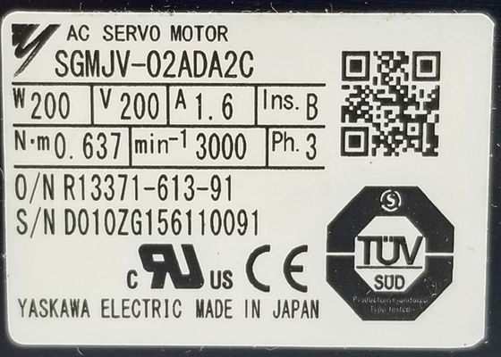 Yaskawa SGMJV-02ADA2C Novo Servo Motor Original
