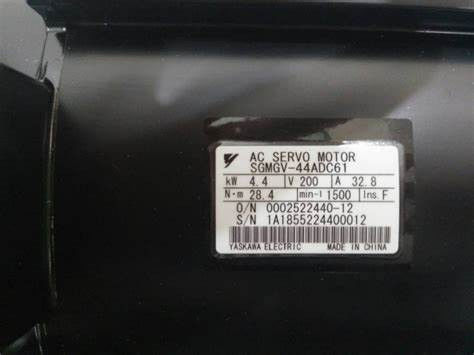 Yaskawa SGMGV-44ADC61 AC Servo Motor Indústria Novo em caixa
