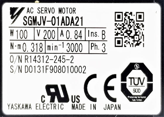Novíssimo SGMJV-01ADA21 Yaskawa Insustry Servo Motor Original