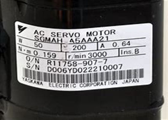 Yaskawa SGMAH-A5AAA21 Novo Servomotor Industrial em Caixa