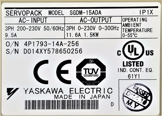 Yaskawa SGDM-15ADA 200V AC Servo Drives Novos na caixa original