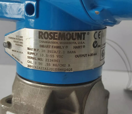 Rosemount 3051CA1A22A1JS1E8M6Q4Q8 Transmissor de pressão 30PSIA/2.1BARA