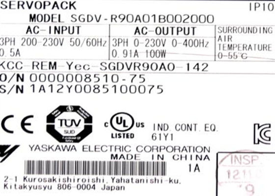 Yaskawa SGDV-R90A01B002000 AC Servo Drives Novo e Original