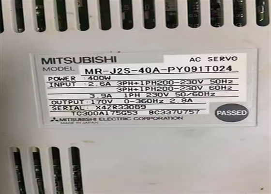 Servomotor MR-J2S-40A-PY091 para máquinas industriais