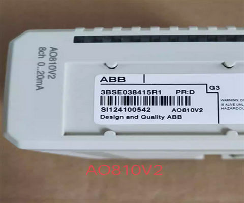 ABB AO810V2 3BSE038415R1 Módulo de saída analógica Unidade central de processamento