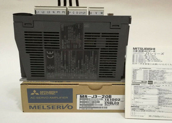 Mitsubishi Melservo MR-J3-20B Industrial AC Servo Drive 200W Saída 170V 1.5A Entrada 200-230V
