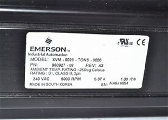 Emerson XVM-8028-TONS-0000 1KW Servomotor Novo Original