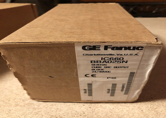 A GE Fanuc GE-IP Genius I/O IC660BBA025 é uma fonte de corrente analógica de bloco 24/48Vdc com seis saídas