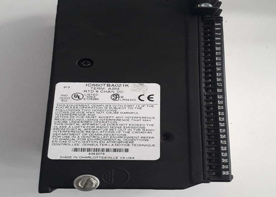O conjunto de terminais IC660TBA021 é um conjunto de terminais RTD de blocos de entrada fabricado pela GE Fanuc