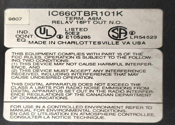 O conjunto GE Fanuc IC660TBR101 é um conjunto terminal para dispositivos de I/O Genius