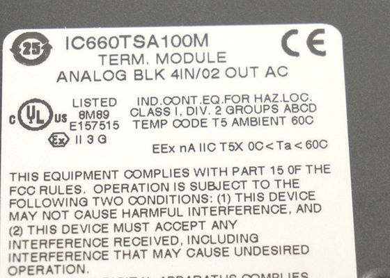 O conjunto terminal GE Fanuc IC660TSA100 é o conjunto terminal para um bloco de E/S.