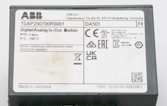 DA501 1SAP250700R0001 Módulo I O Digital ABB Novo e Original