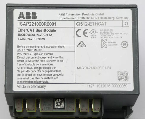 CI512-ETHCAT ABB Novo módulo de comunicação digital IO 24V