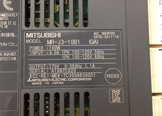 Mitsubishi Electric MELSERVO MR-J3 Série MR-J3-10B1 Industrial AC Servo Drive Amplificador 100W