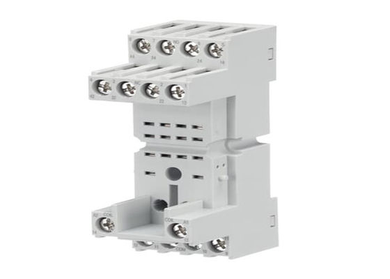 ABB CR-M4SS Soquete padrão para 2c/o ou 4c/o CR-M relés, O soquete CR-M4SS é da gama de relés CR-M (miniatura)