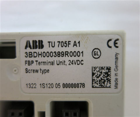 TU705F 3BDH000389R0001 FBP Terminal Unidade 24 VDC ABB