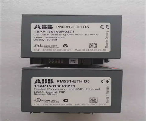 Modulo de controlo ABB PM591-ETH 1SAP150100R0270 AC500