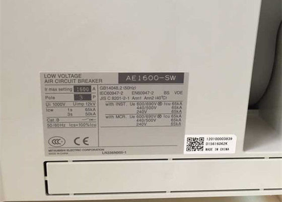 MITSUBISHI 1600A ACB AE1600-SW Disjuntor de ar funcional de baixa tensão 3P