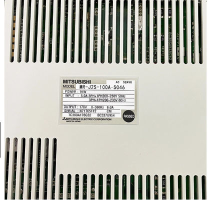 AC SERVO DRIVER MR-J2S-100A-S046 Amplificador industrial de 3 fases MITSUBISHI Melservo