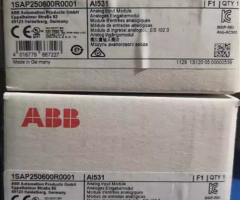 ABB 1SAP250600R0001 Entrada analógica RTD 8AI Módulo AI531