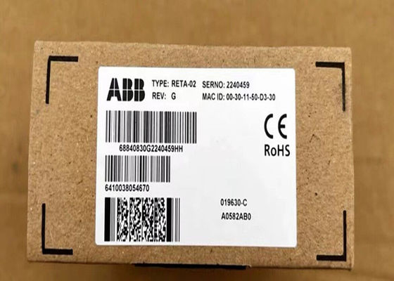 3ABD68840830 RETA-02 Ethernet PROFINET Modbus I/O/TCP Adaptador para fins de controlo