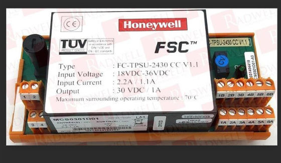 Módulo do sistema de gestão da segurança da Honeywell FS-TPSU-2430 Voltagem de entrada de 18 a 36VDC