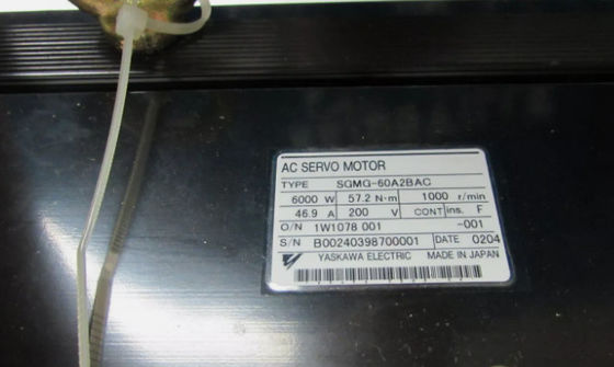 SGMG-60A2BAC Yaskawa Industrial Servo Motor Alta Velocidade 6000W
