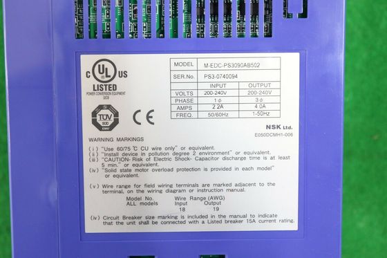 NSK M-EDC-PS3090AB502 MEDC Servo Drive de precisão 450W 0-15A 0-30V DC Industrial
