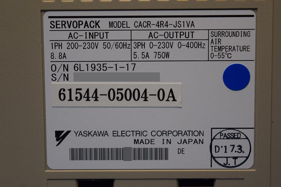 Yaskawa CACR-4R4-JS1VA AC servo drive Máxima queda/rede 31