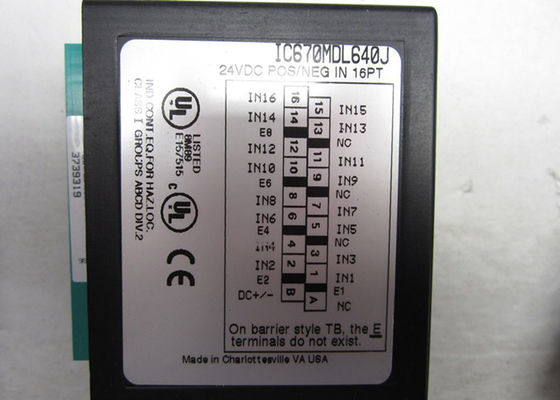 O IC670MDL640 é um módulo de entrada discreto de 16 pontos da série de controle de campo da GE Fanuc