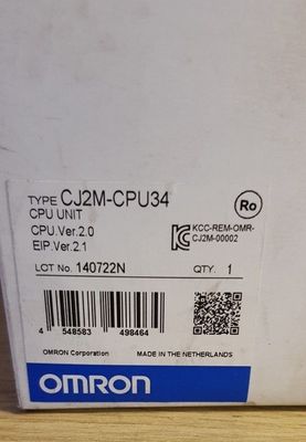 Omron CJ2M-CPU34 Controlador programável de corrente 5A