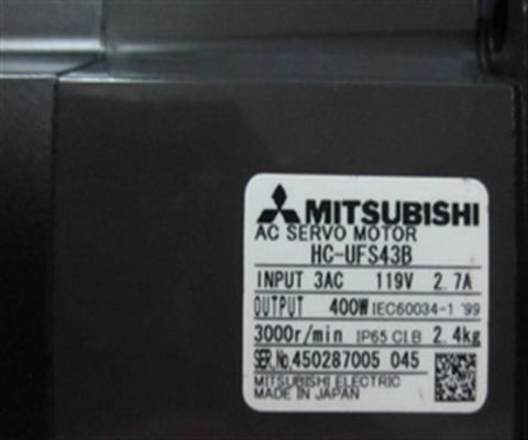A HC-UF43 By Mitsubishi Servo Motor 200V AC Fornecimento de energia