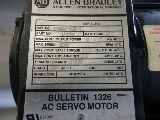 AB 1326AB-A1G-11 SERV MTR 16-IN-LB 5K-RPM STD INCH para aplicações industriais