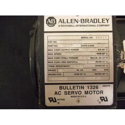 Precision AB 1326AB-A3E-21 Servomotores AC para posicionamento preciso
