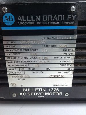 AB 1326AB-A530E-21 Servomotores CA para aplicações de alta precisão