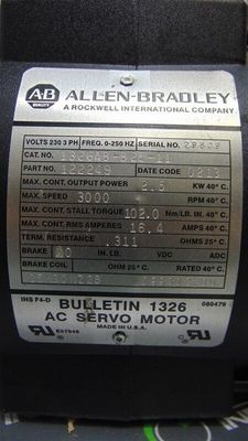 Servomotores AC versáteis AB 1326AB-B2E-11 para várias necessidades industriais