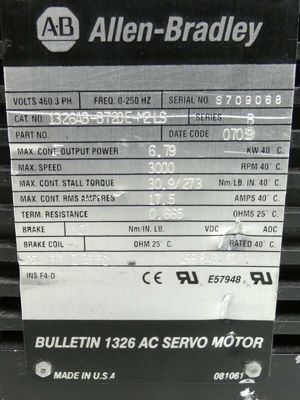 AB 1326AB-B720E-M2LS Servomotor rotativo para aplicações industriais