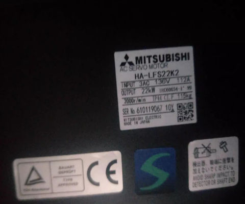 Motor de serviço da Mitsubishi HA-LFS22K2-S3 Velocidade 2000V/P, para motor de serviço MR-J2S
