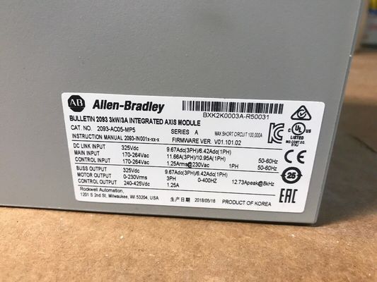 ALLEN-BRADLEY 2093-AC05-MP5 Kinetix 2000 Módulo integrado do eixo e módulo do eixo