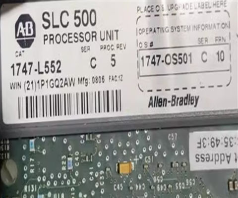Allen-Bradley 1747-L552 SLC 500 SLC 5/05 Processador, memória de 32K