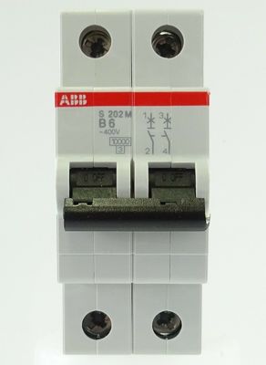 ABB 2cds272001r0065 s202m-b6 Interruptor de ligação auxiliar da série S200