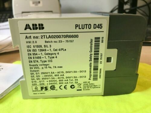 ABB 2TLA020070R6600 Pluto D45 Corpo auxiliar de contato interruptor da série S200
