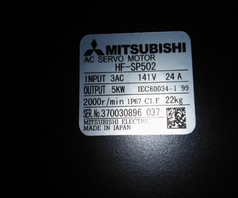 Mitsubishi HF-SP502 Servomotor de inércia média de 5 kW HFSP502