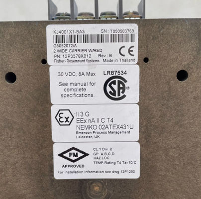 Emerson Deltav KJ4001X1-CH1 12P1811X012 RTD Bloco do terminal