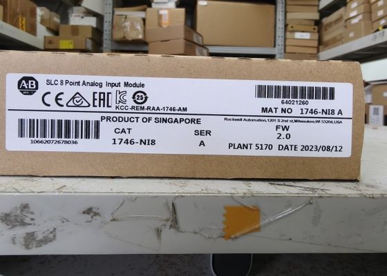 Módulo de entrada digital IO original embalado AB 1746-NI8 SER A SLC 500 módulo de entrada analógico 1746NI8