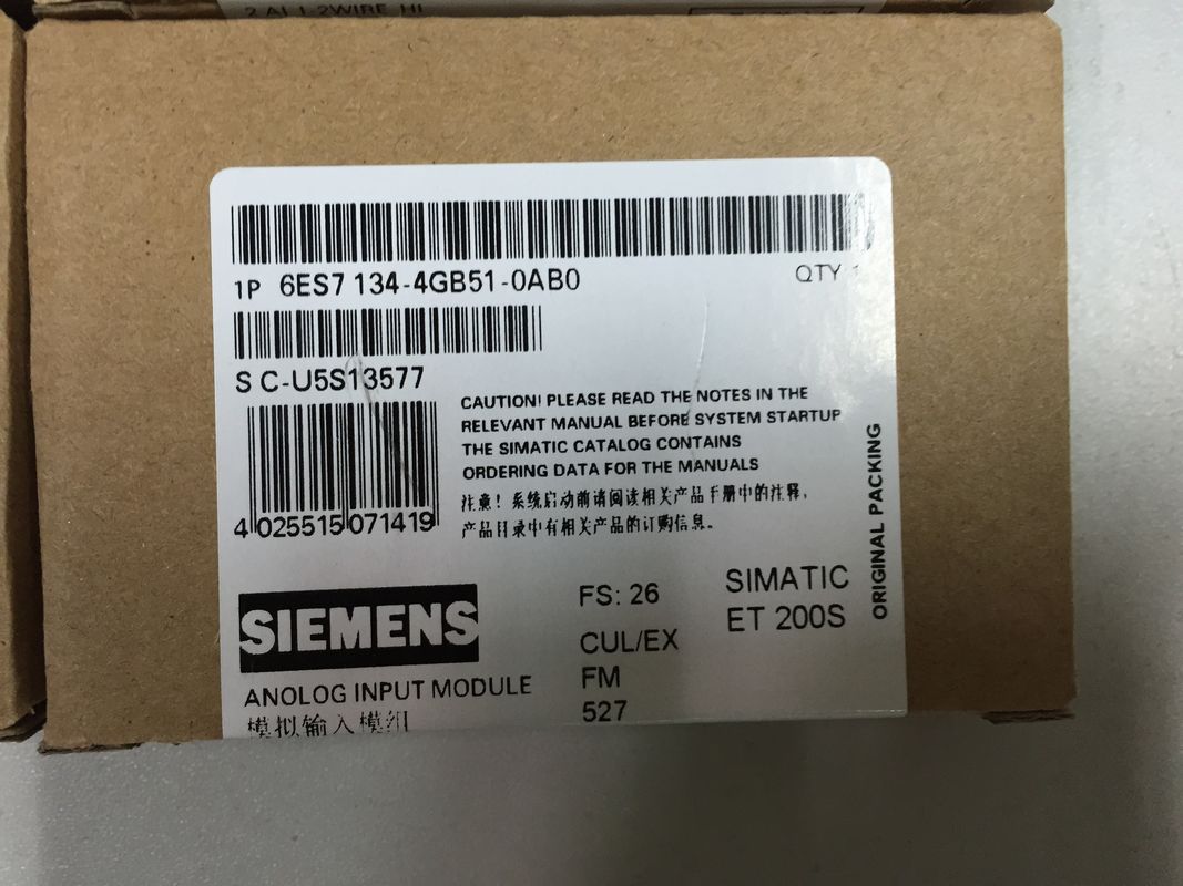 Módulo de eletrônica de alta velocidade de 6ES7134-4GB51-0AB0 Siemens 2AI I-2-wire 4-20 miliampère