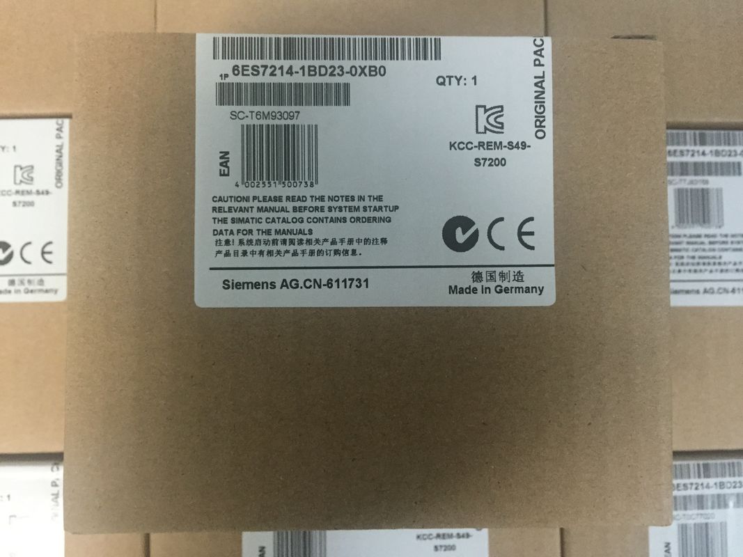 6ES7214-1BD23-0XB0 Siemens SIMATIC S7-200, unidade compacta do processador central 224, fonte da alimentação CA