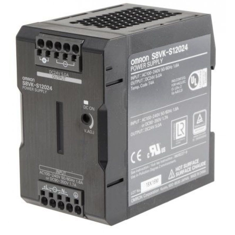 EMPURRAR DO VDC 5 AMPÈRE 100-240 VAC DO WATT 24 DO MODO 120 DO INTERRUPTOR DE OMRON S8VK-S12024 PARA DENTRO