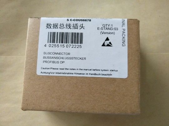 DP de 6ES7972-0BA12-0XA0 Siemens SIMATIC, tomada da conexão para PROFIBUS até 12 de 90° Mbit/s de tomada do cabo